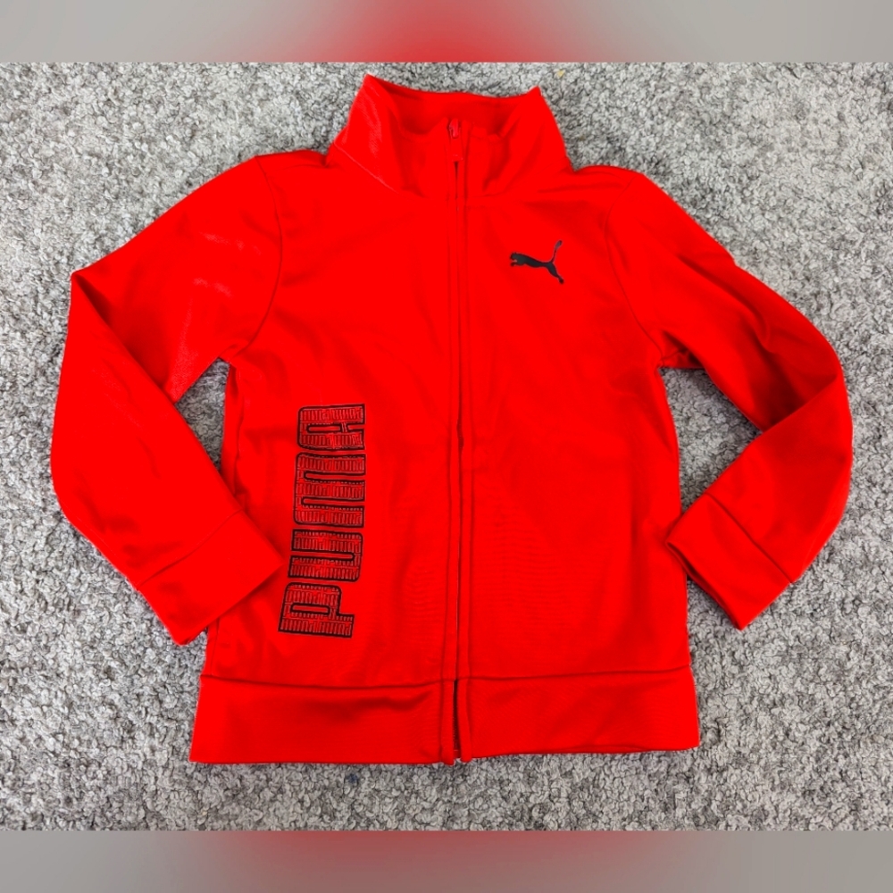 Puma red toddler zip up sweater